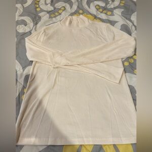 NWT Loft : Cream soft ribbed long sleeve